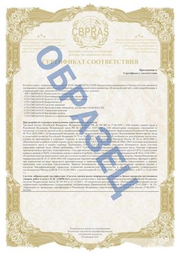 Образец Приложение к СТО 01.064.00220722.2-2020 Нижнекамск Сертификат СТО 01.064.00220722.2-2020 